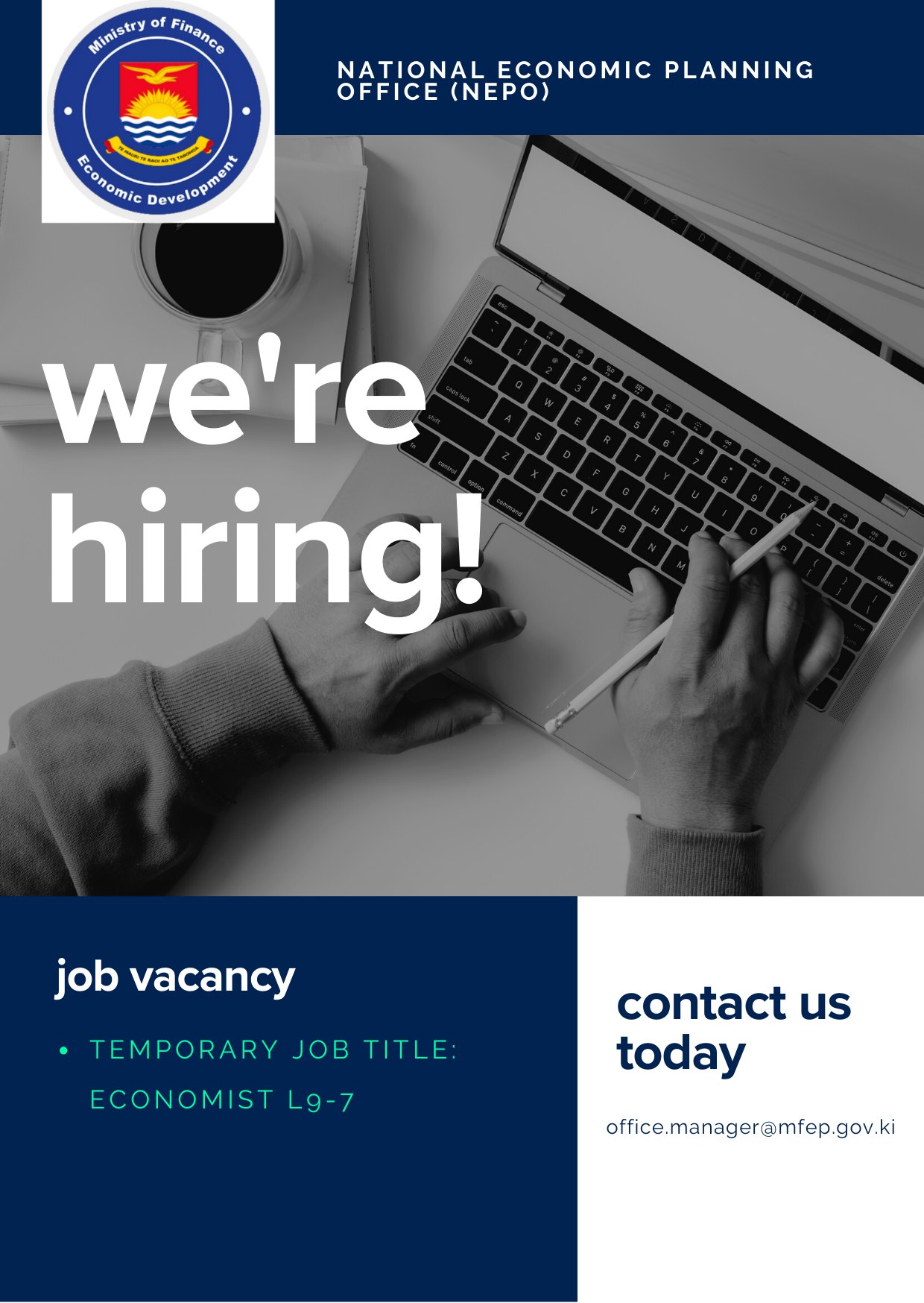 MFED Temporary Position... - Ministry of Finance Kiribati | Facebook