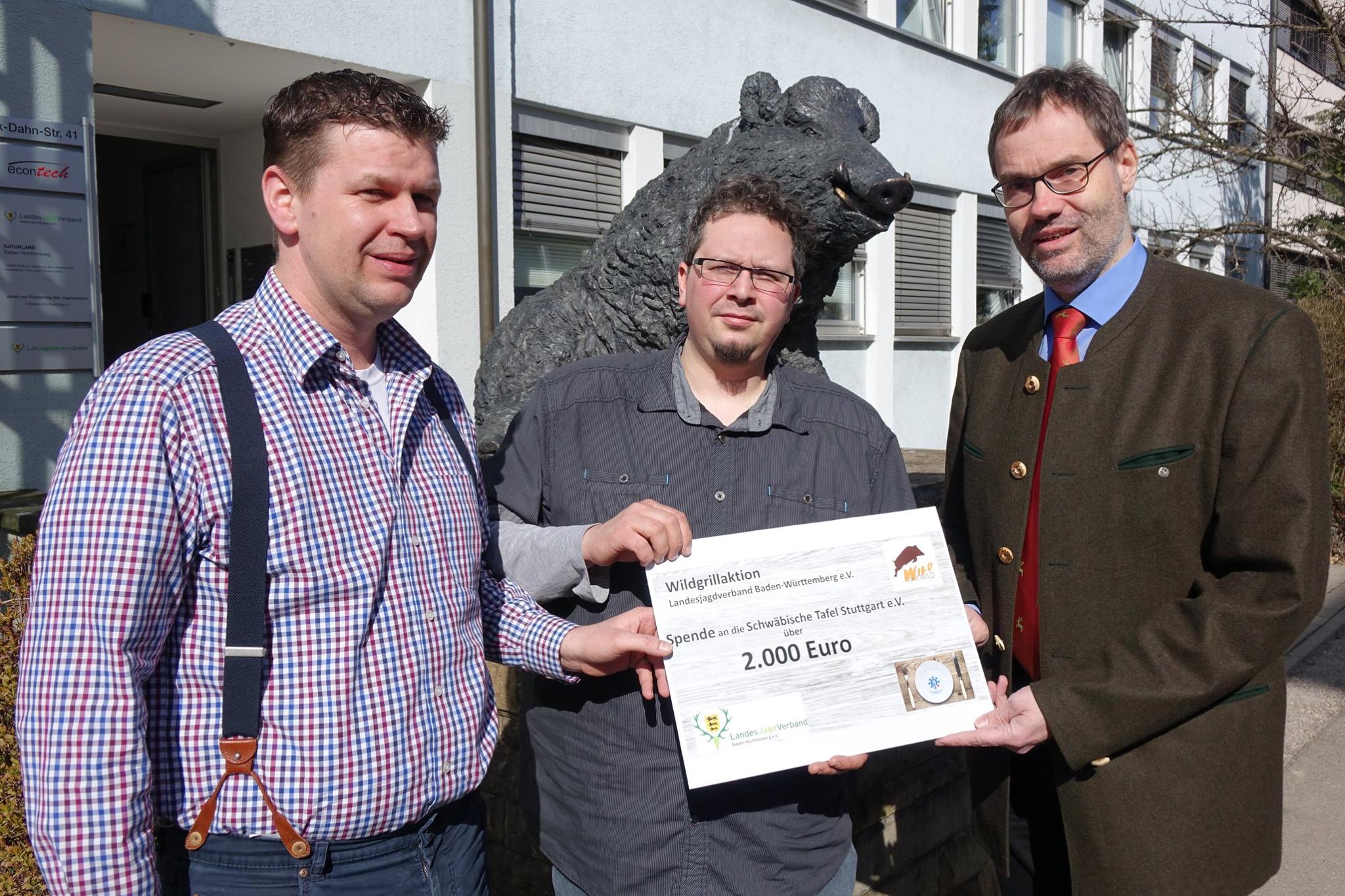 2 000 Euro Fur Die Schwabische Tafel Landesjagdverband Baden