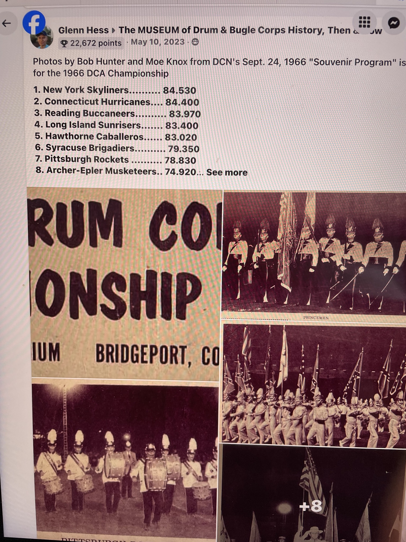 Sunrisers Drum and Bugle Corps Progress in the 1960s