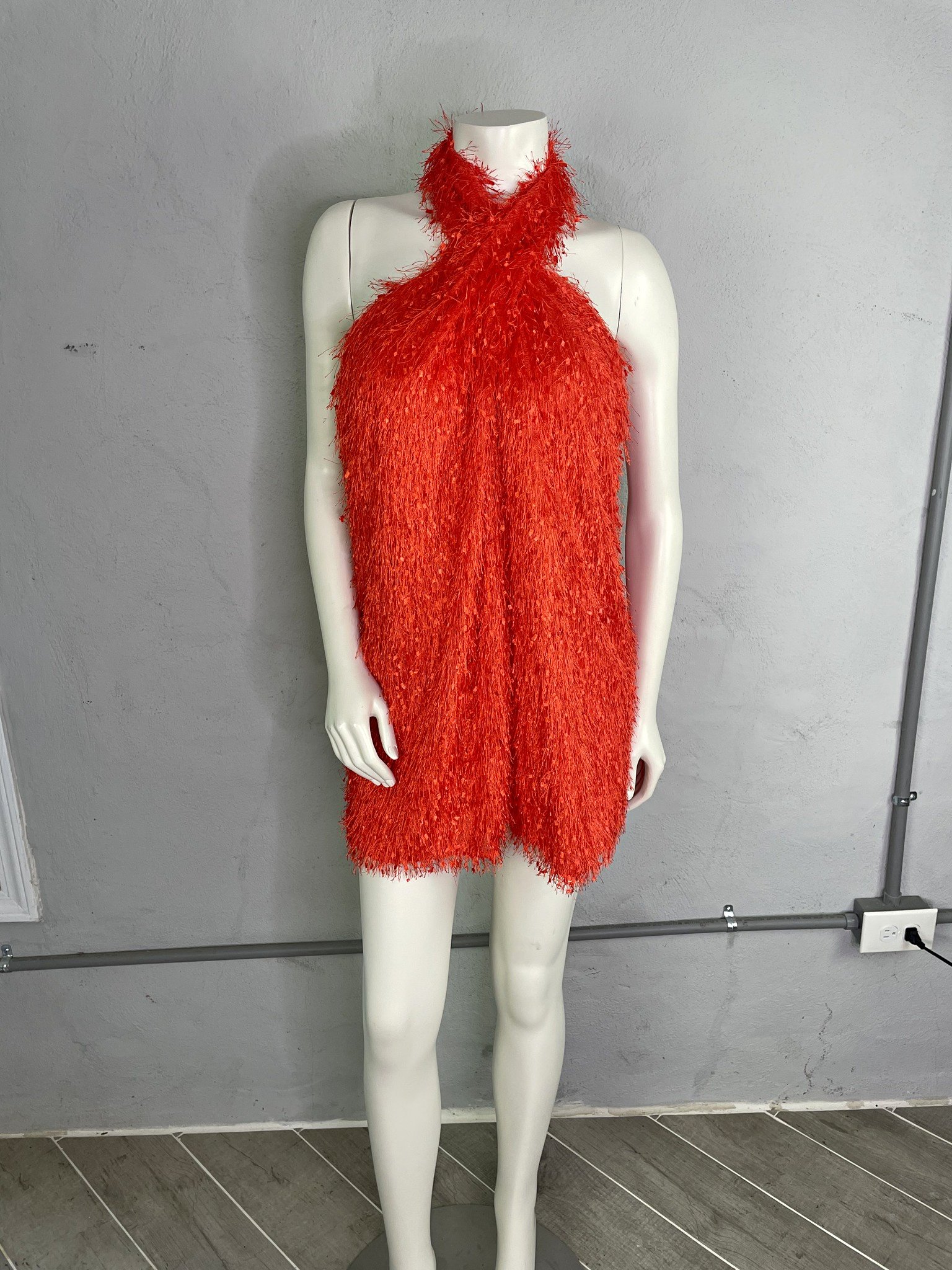 zara halter dress with fringe - Orange Mini - Size S - Dresses | Facebook Marketplace winter outfit