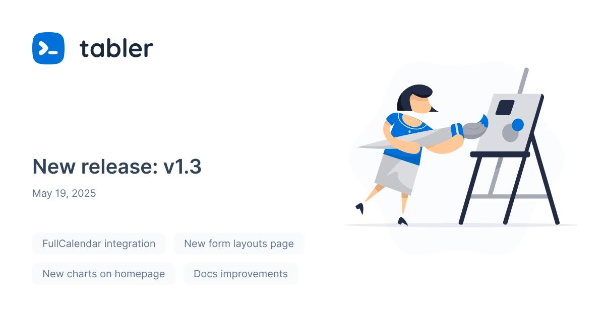 tabler.io - 🚀 Tabler 1.3 is here – and it’s HUGE. Big update live ...