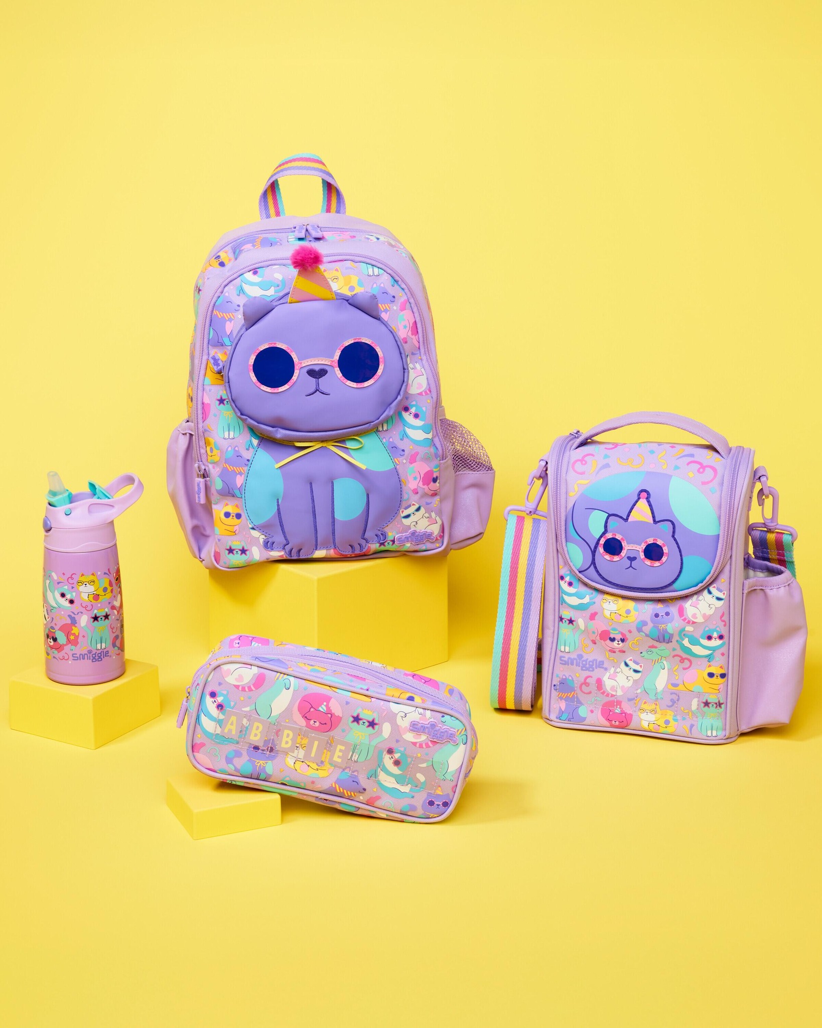girls limited too kitty cat plush mini backpack purple Hello Candy Kuromi Purple Bear Plush Mini