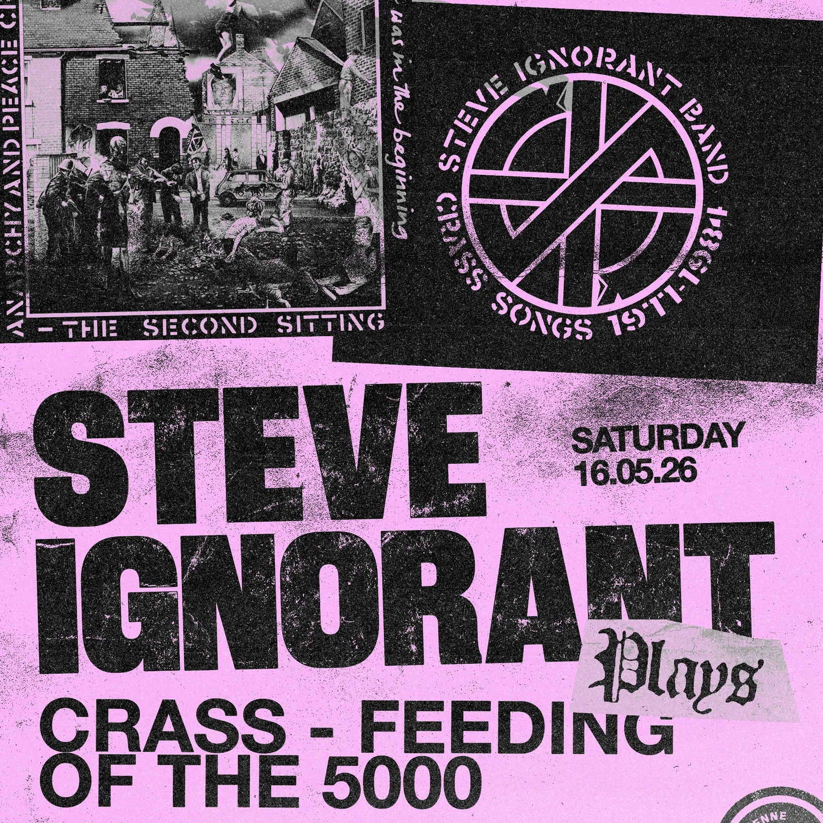 Steve Ignorant plays Crass at AB Brussels 50th punk anniversary