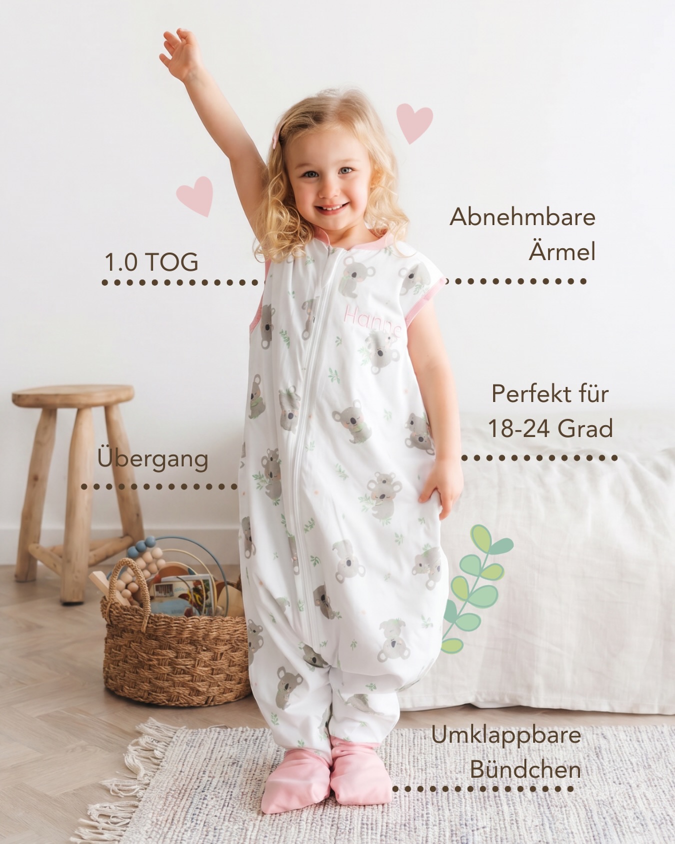 alvi thermo schlafsack 130 cm Baby Mäxchen light, ärmellos, TOG 0,5 bivouac Größe:Puppengröße 28-35 cm Schlafsack Baby von Pusblu