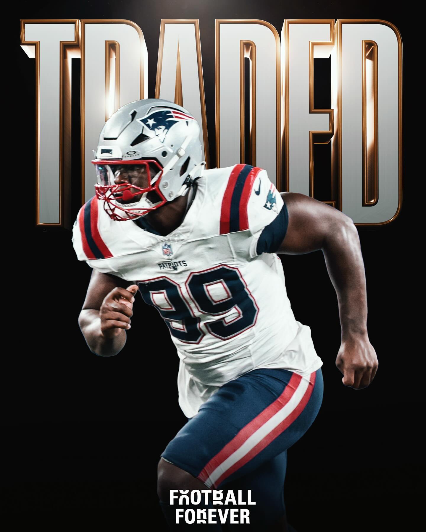 Football - BREAKING: The Patriots are trading DE Keion White and a 2026 ...