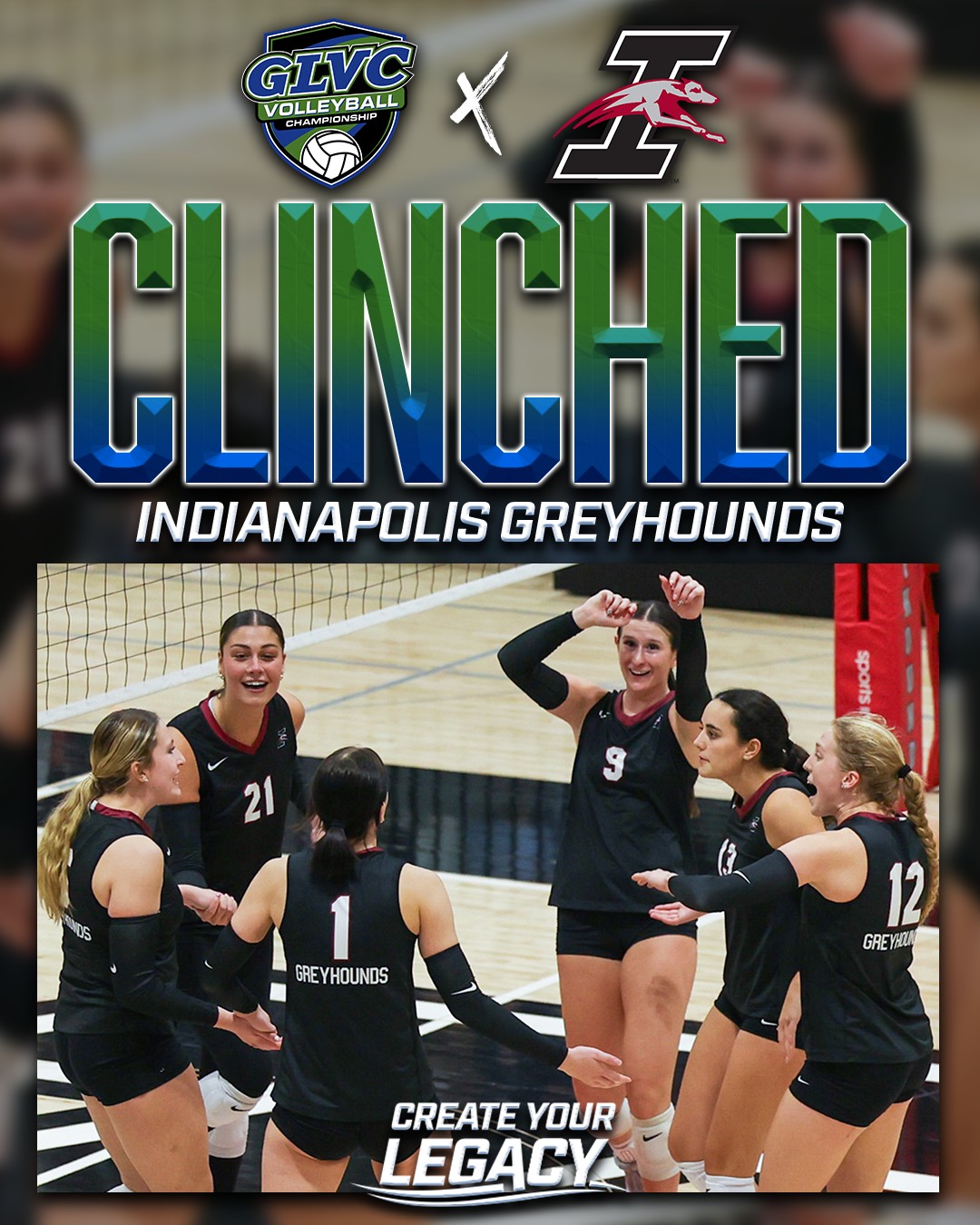 🏆🏐 SPOT CLINCHED 🔒 For... - Great Lakes Valley Conference | Facebook