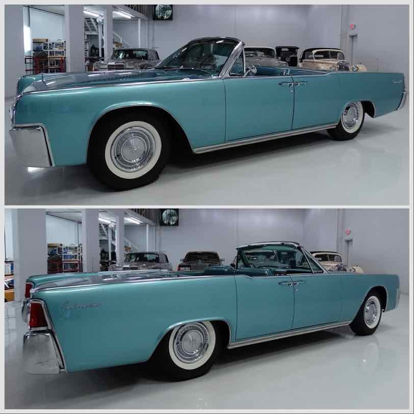 1961 Lincoln Continental convertible in Regency Turquoise