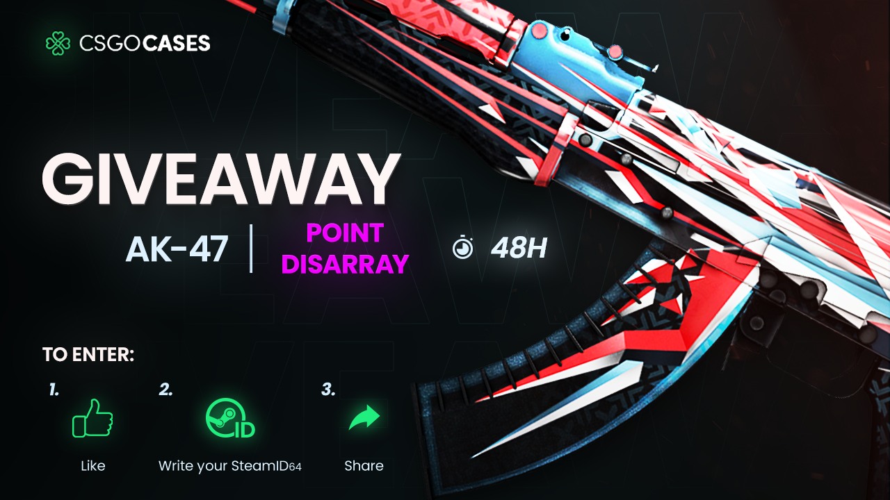 csgocases.com - ⚠️AK-47 | Point Disarray (MW) GIVEAWAY!🎁... | Facebook