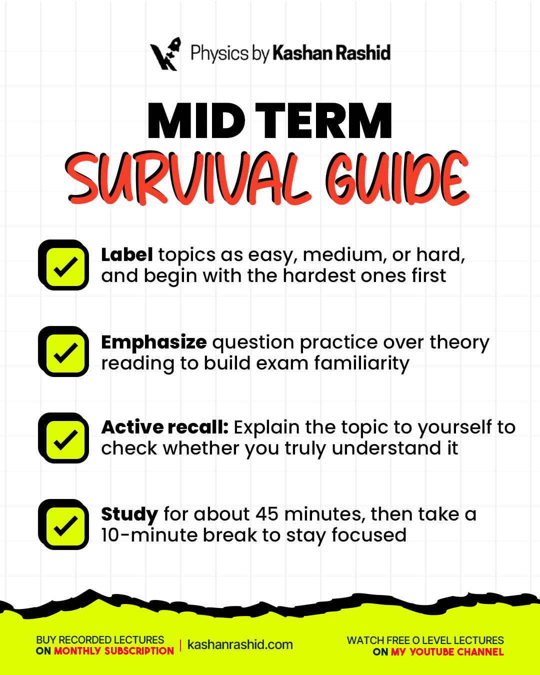 Physics - Attention students, Mid Terms will be conducted from first ...