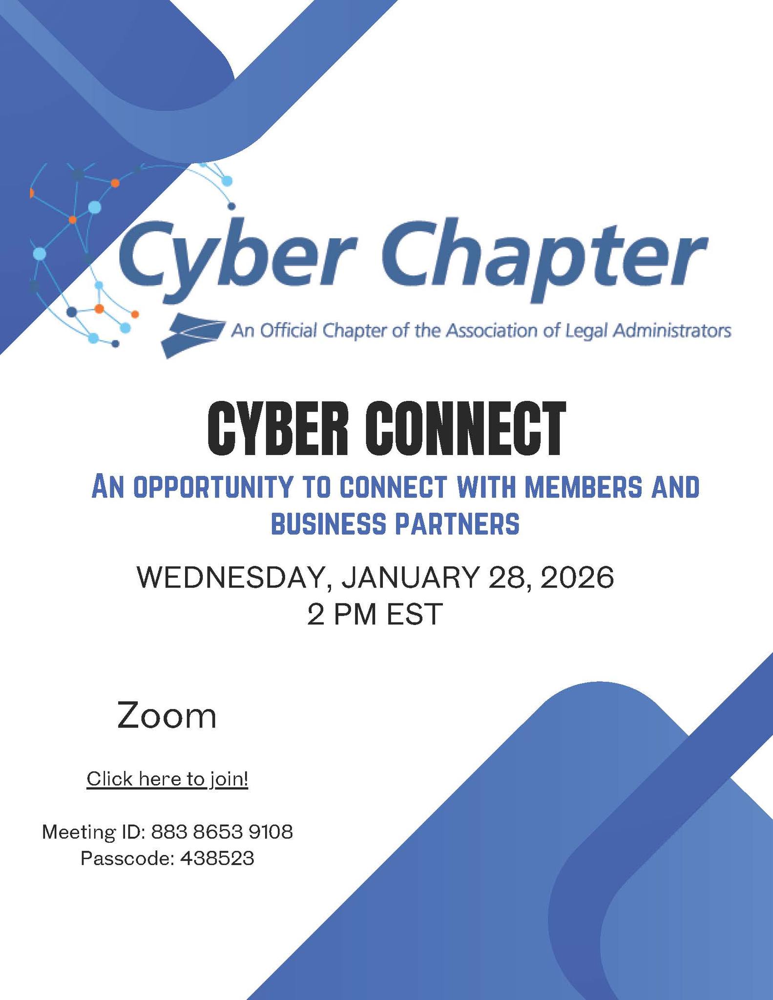 Cyber - Cyber Connect is Almost Here! Join the ALA Cyber Chapter for ...