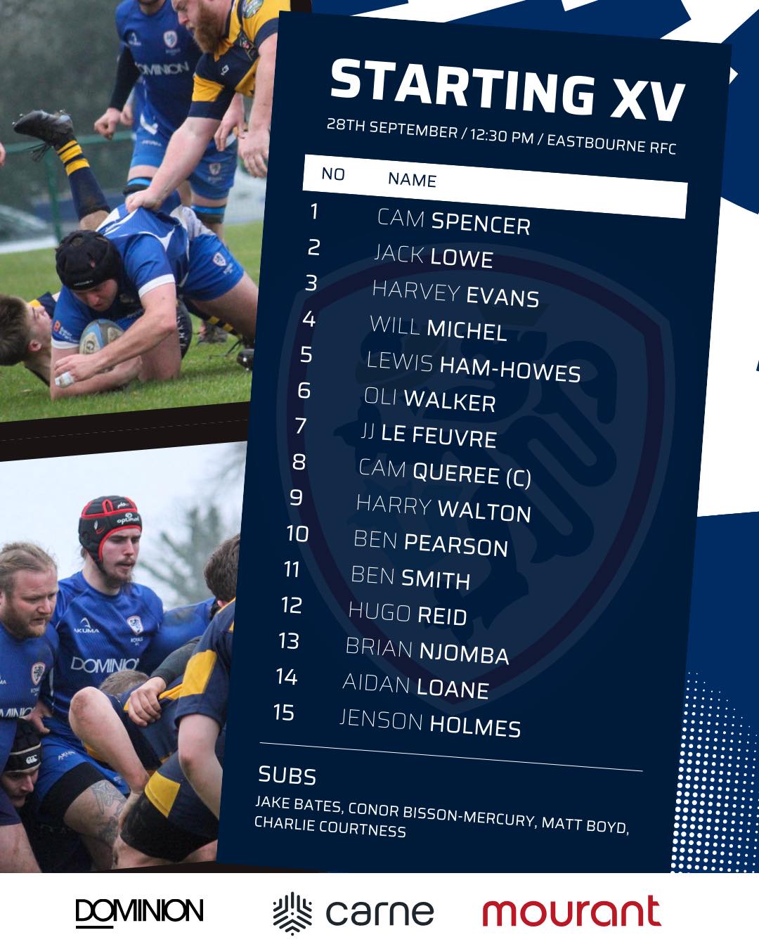 Royals RFC - 🚨TEAM NEWS🚨 Here’s the team for tomorrow’s... | Facebook