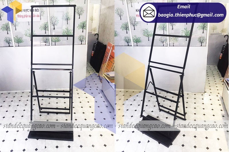 Standee Khung Sắt Chắn Gió - XƯỞNG LÀM CHÂN STANDY CHÂN SẮT NGOÀI TRỜI ...