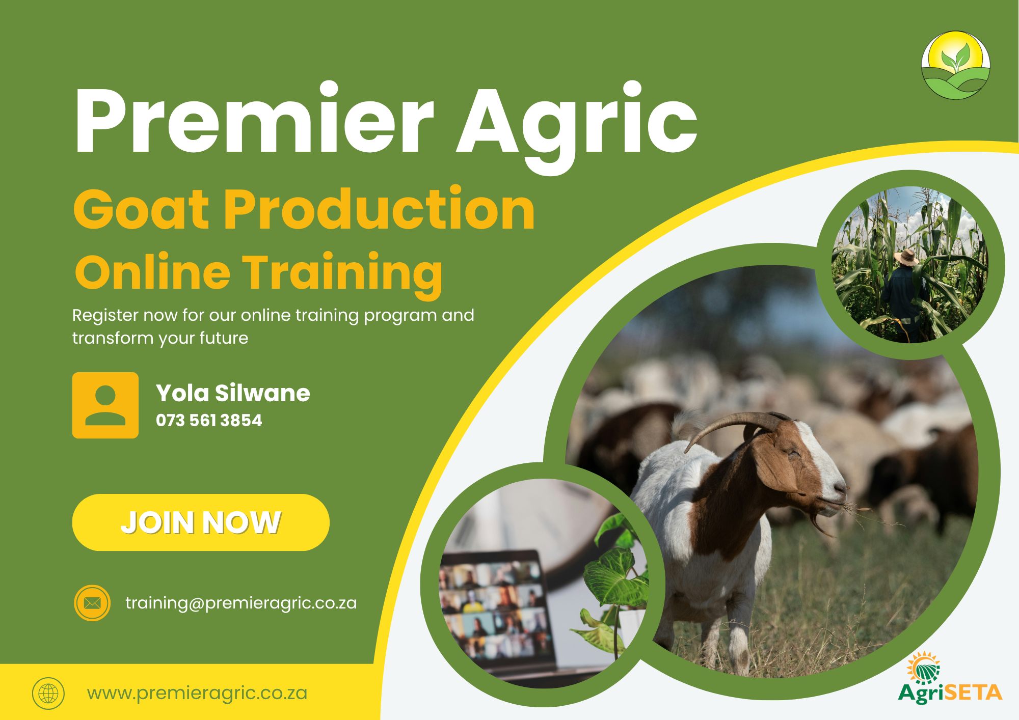 Premier - 🐐 Ready to master Goat Production? Join Premier Agric’s ...