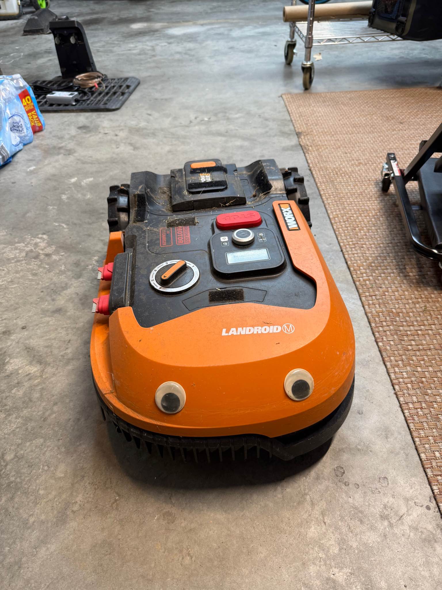 Worx Landroid WR147 Robot Mower and Base and Garage - Lawn Mowers ...