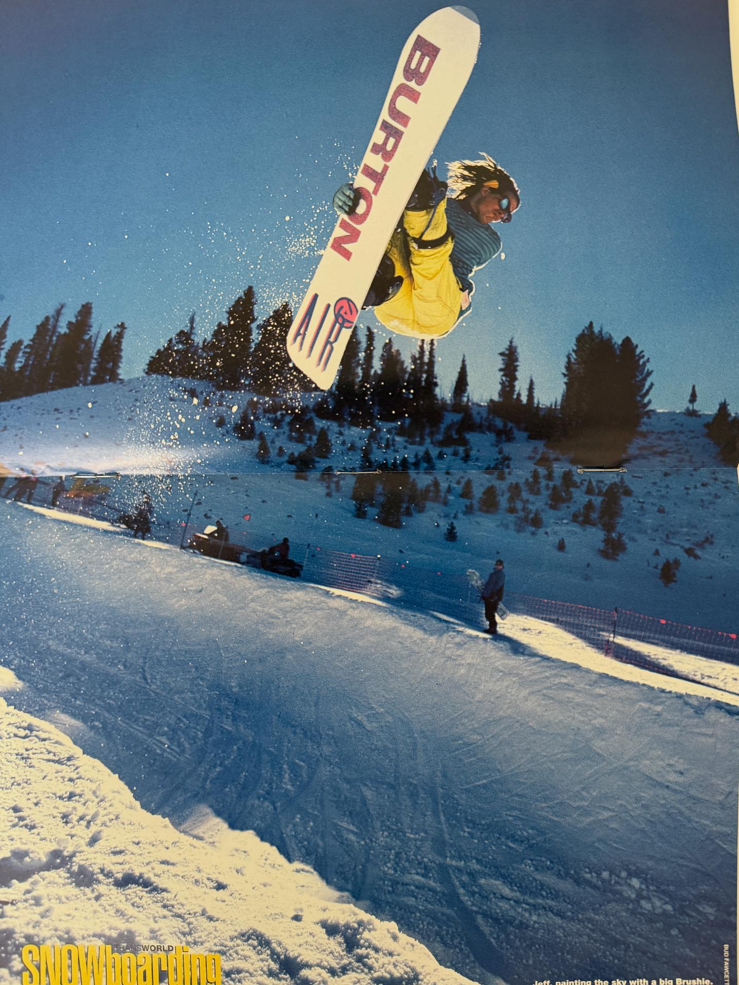 jeff brushie ride snowboard Snowboarding T-Shirt White / M I proposed a story idea to Snowboarder magazine BURTON THE JEFF BRUSHIE REISSUE