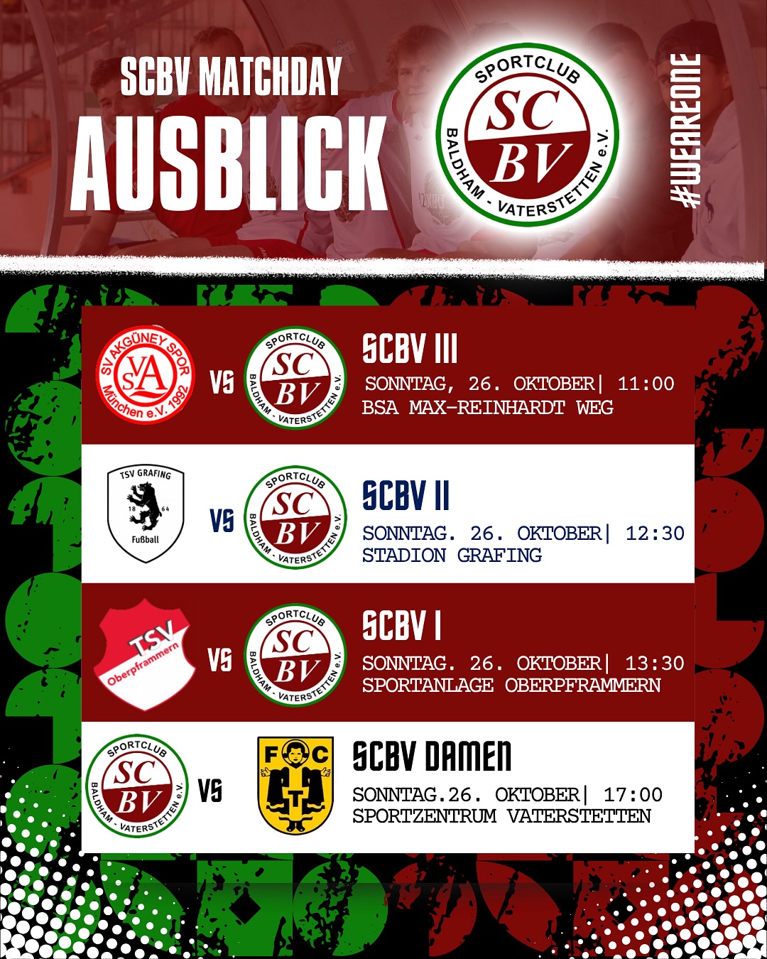 ️💚 SCBV voller Spieltag... - SC Baldham-Vaterstetten Fußball | Facebook