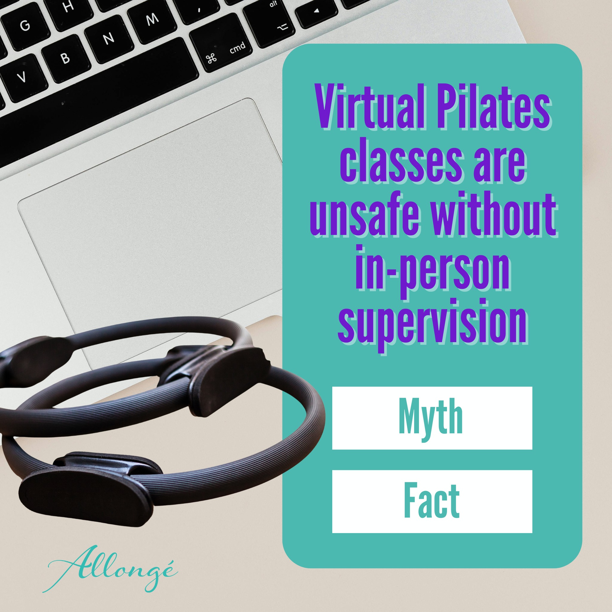 Allonge' - Virtual Pilates Myth Buster Myth: Virtual classes are unsafe ...