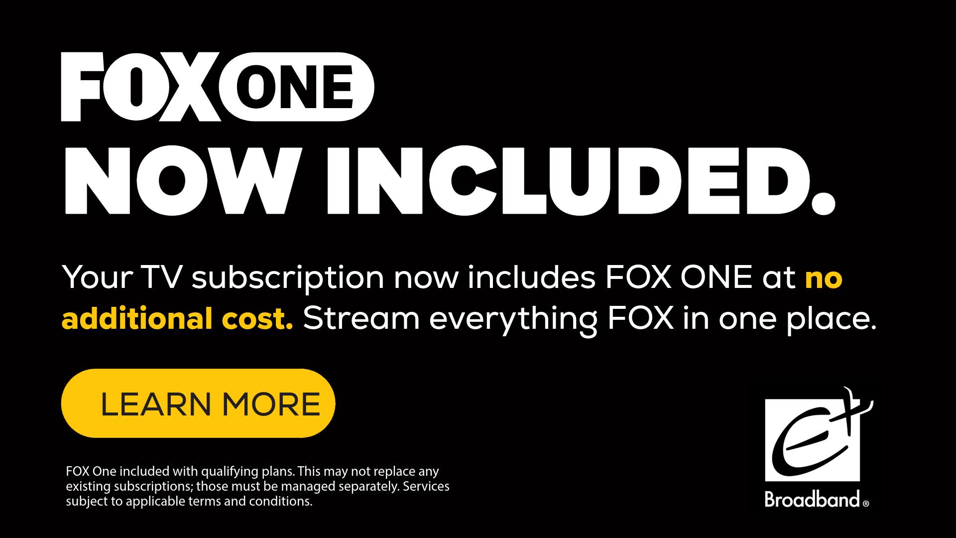 EPlusTV - Exciting News! FOX ONE is Now Included with Your TV ...