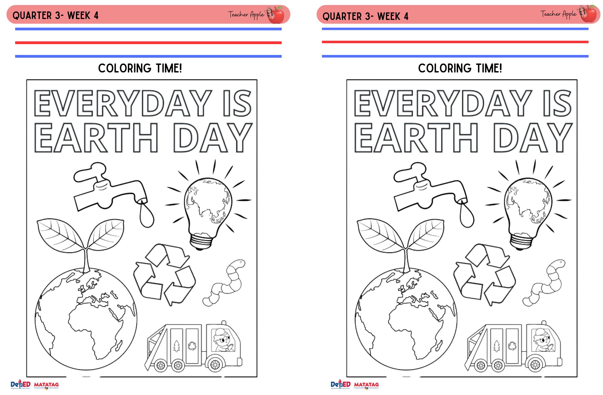 Teacher Apple - 🧧Q3- Week 4 Daily Worksheets K-12 Revised... | Facebook