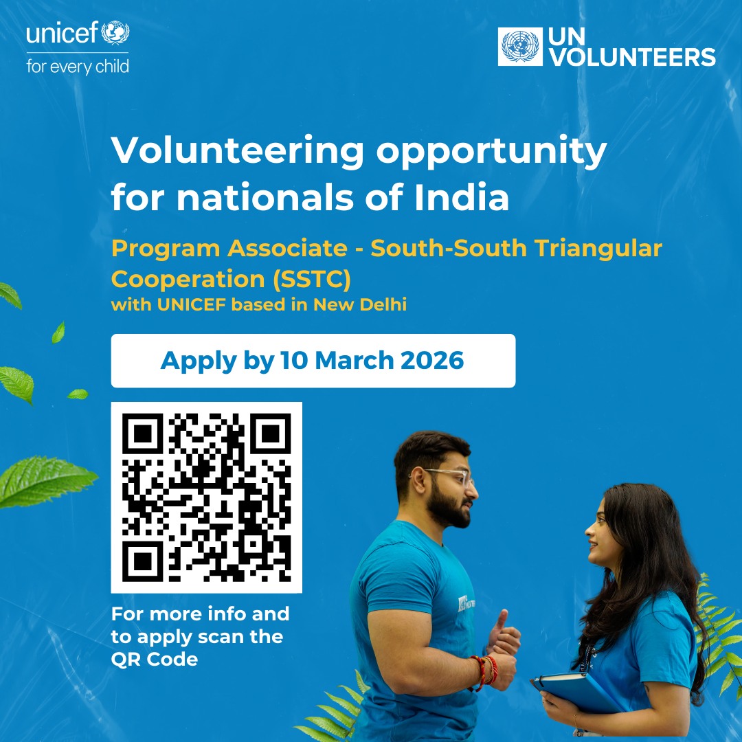 UNV - UNICEF India is recruiting a National UN Volunteer (Program ...