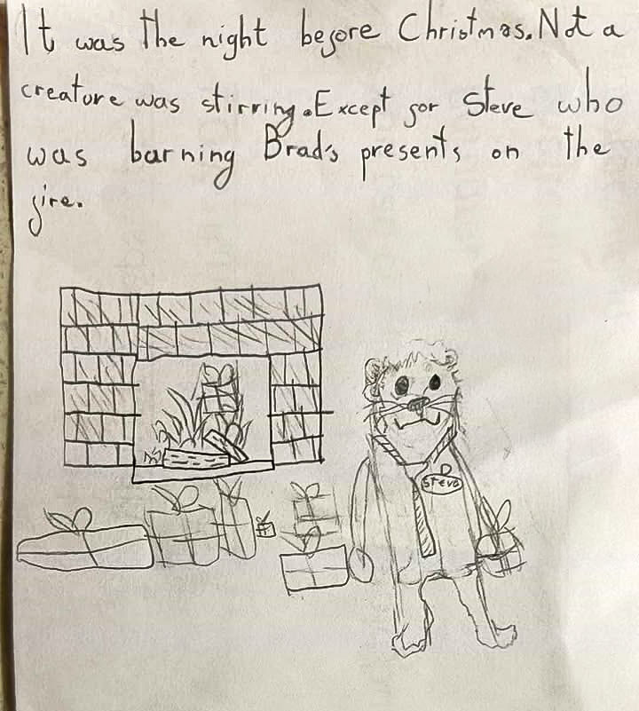 In - This was sent to me last year by Charlie (aged 9), but it’s far ...