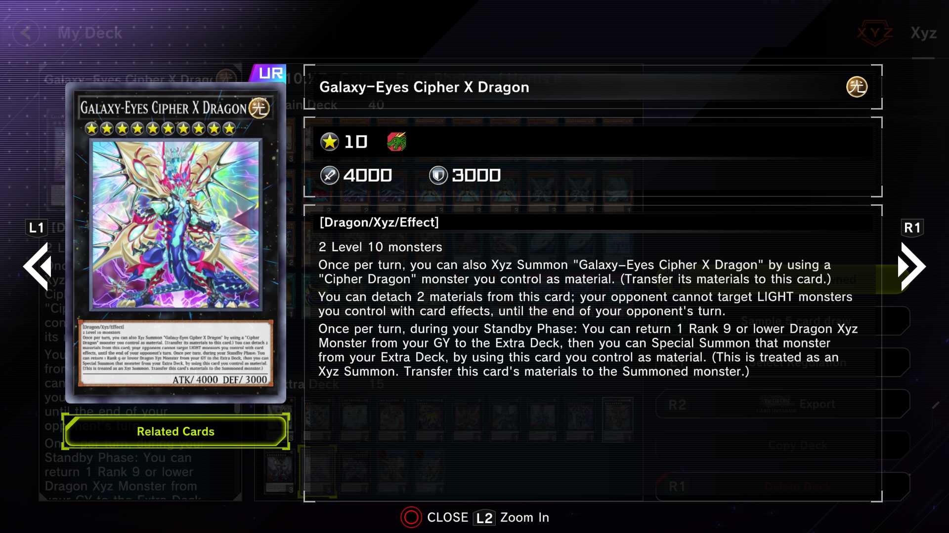 yugioh master duel cipher dragon deck Galaxy-Eyes X - GFTP-EN011 - Ghosts from The Past - Ultra Rare On their quest to reach the home dimension of the Obelisk Force Galaxy-eyes Cipher X Dragon Yu-Gi-Oh!