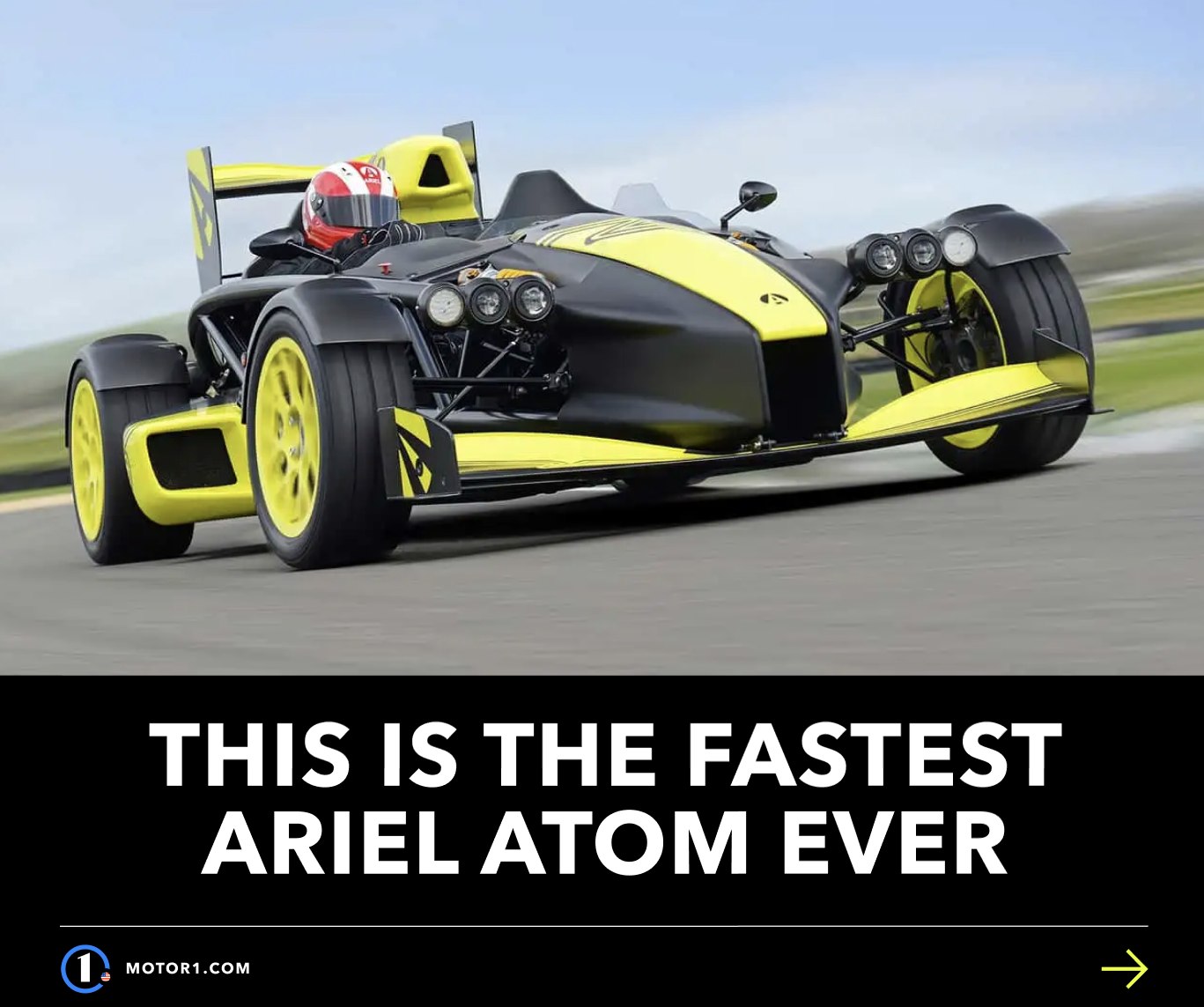 The Atom 4RR has 525 horsepower and hits 62 miles per hour in 2.4 