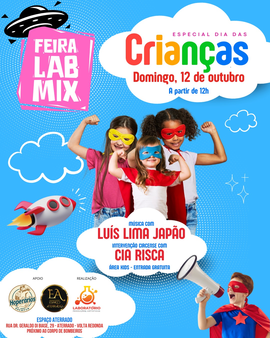 Conexão - LABMIX especial Dia das Crianças!!! Neste domingo, 12 de ...