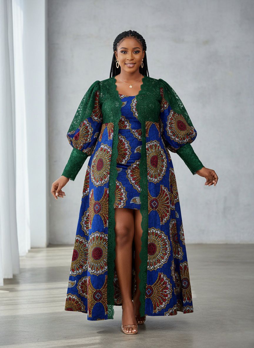 ankara layered dress fashion style with ankara latest smoky gown styles