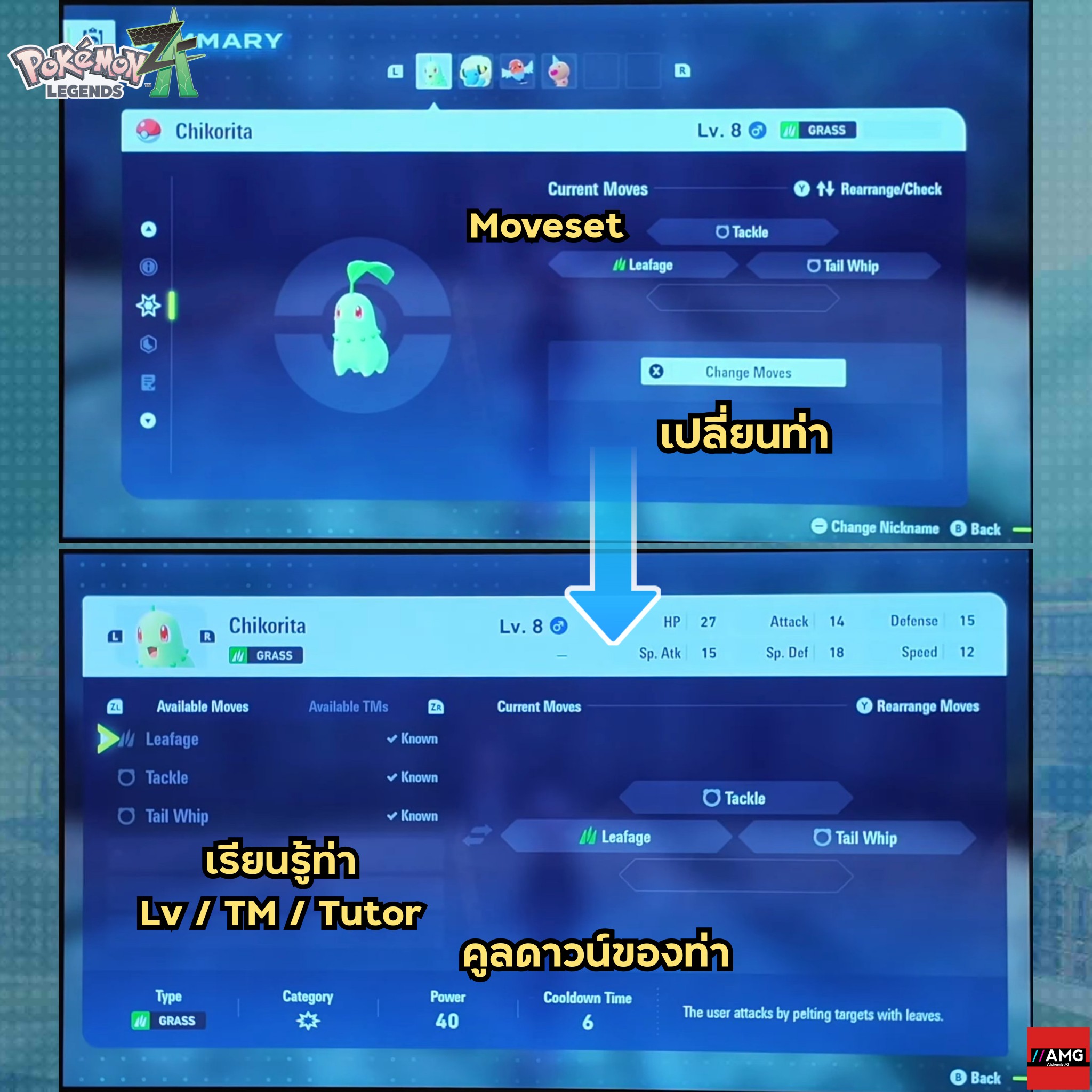 AMG// - สามารถเรียนรู้ท่าจาก TMs สามารถเรียนท่าเก่าใน Movepool ได้ ⛔ ...