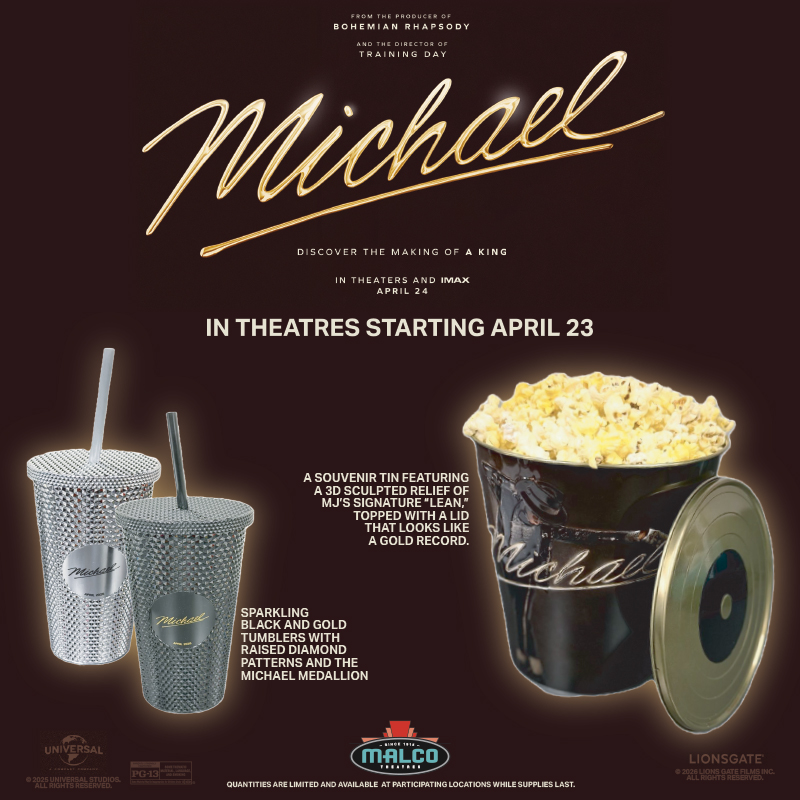 Exclusive @michaelmovie merch is headed to Malco! Available in