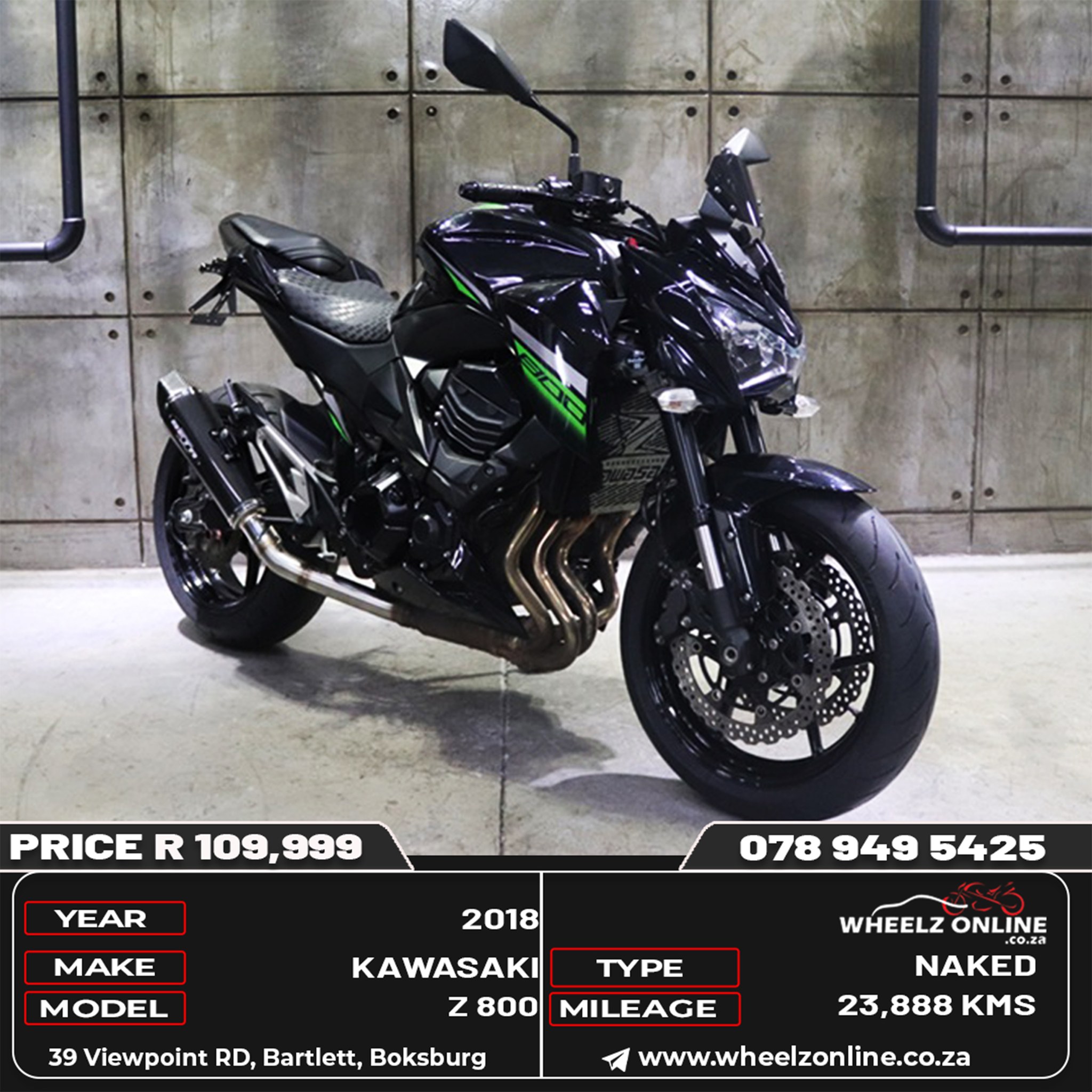 2018 Kawasaki Z800 for sale in Boksburg