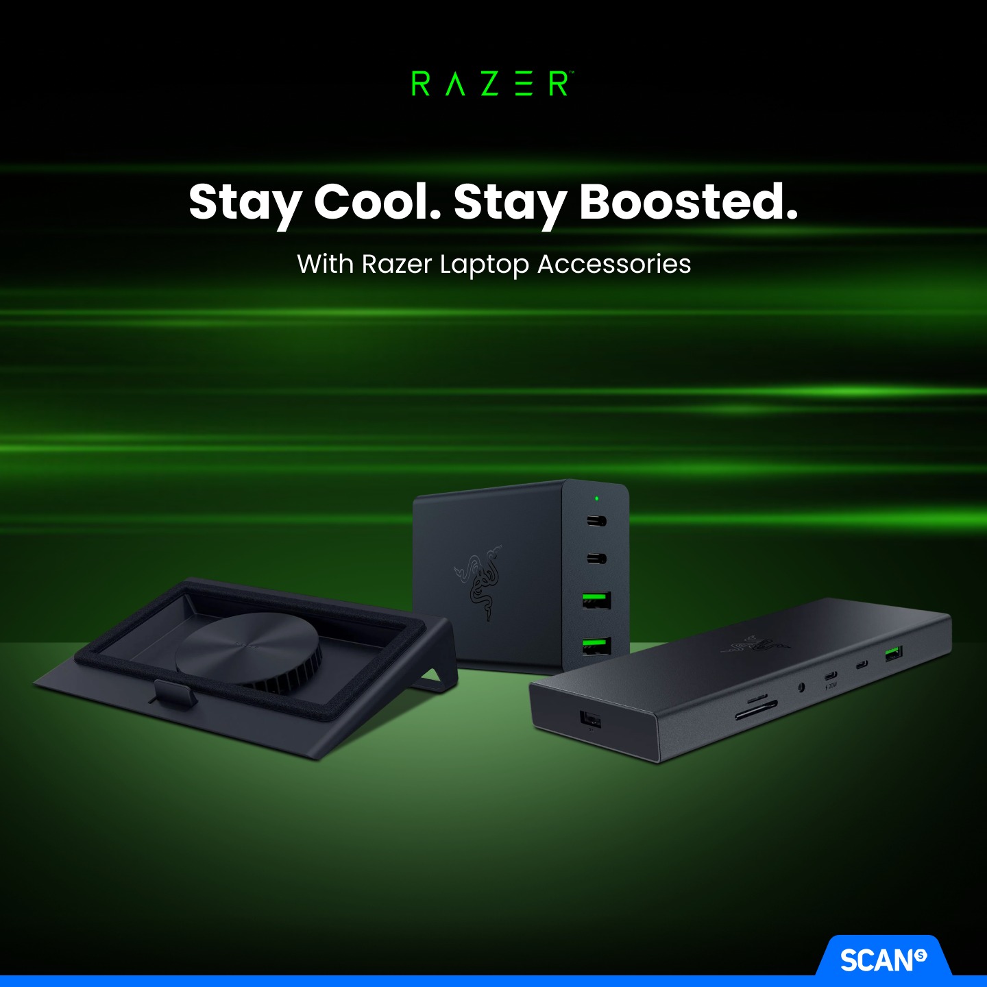 Upgrade your setup with Razer laptop accessories built for cooling