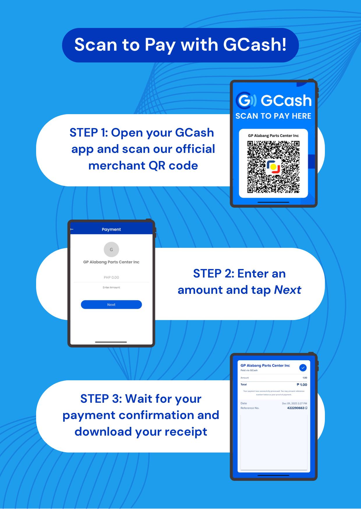 Alabang - Alabang Parts Center now has an official GCash QR code for ...