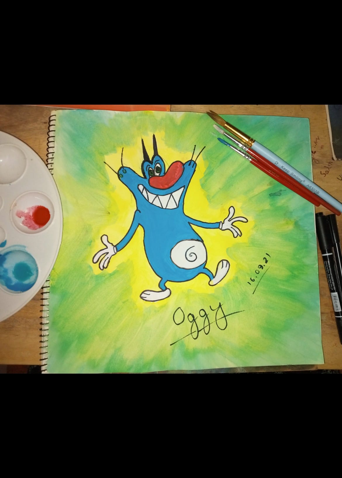 #Oggy #cockroaches... - Paint With Bithy | Facebook