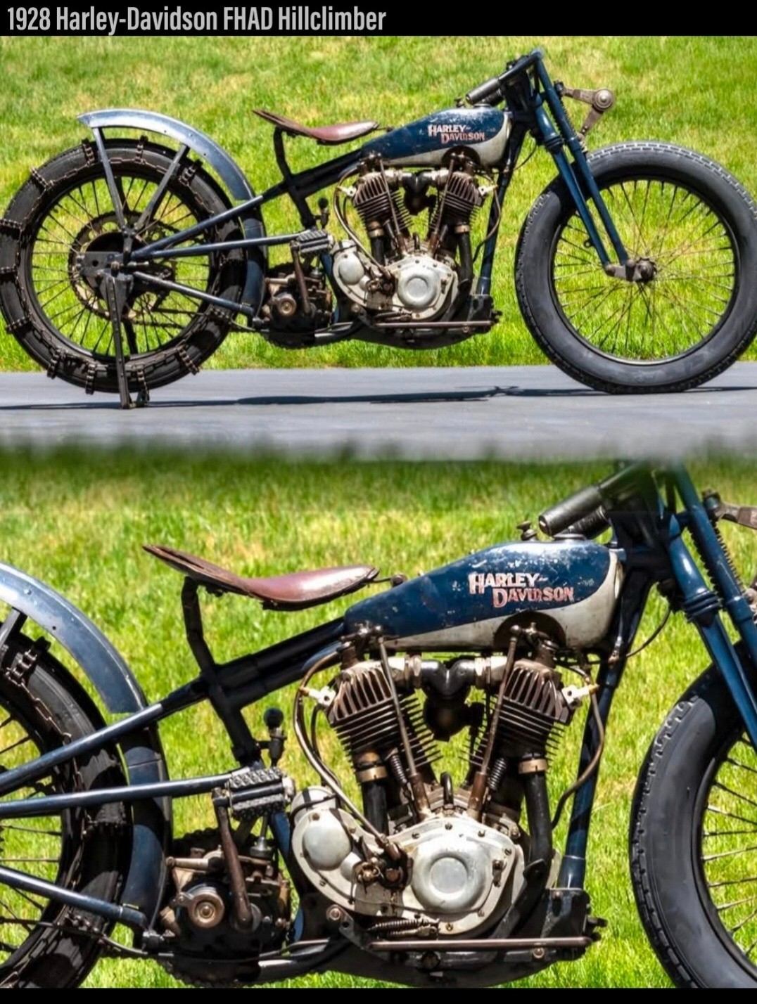 1928 Harley-Davidson FHAD Hillclimber 💙❤️🖤 The 1928 Harley