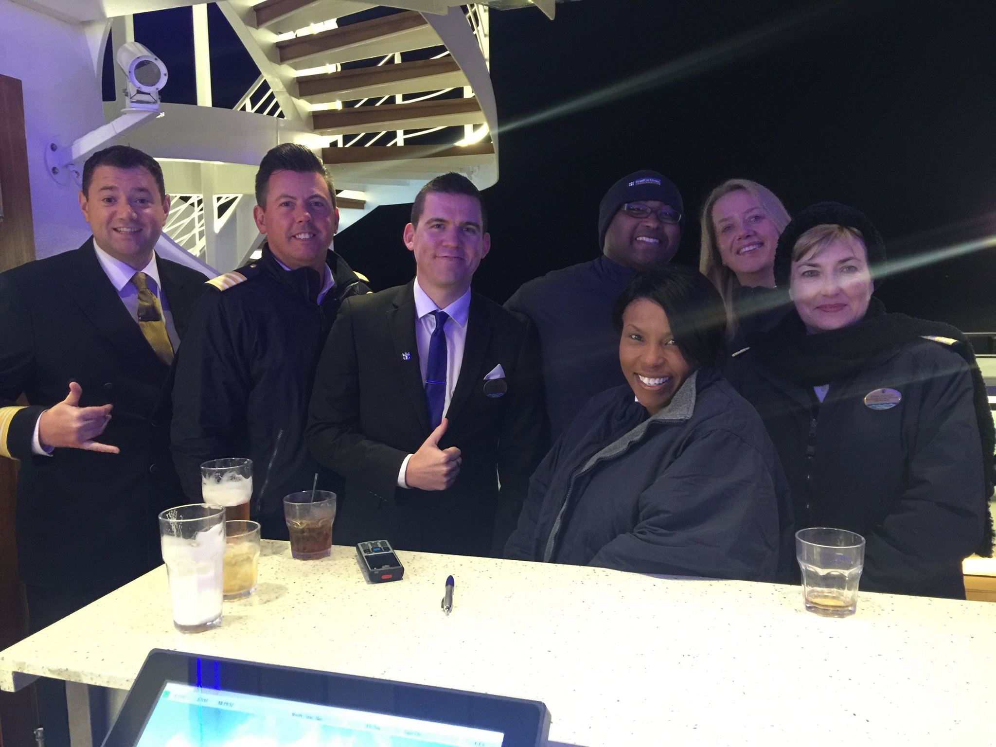 Chris - The 'Magnificent 7' onboard Anthem of the Seas. Such a great ...