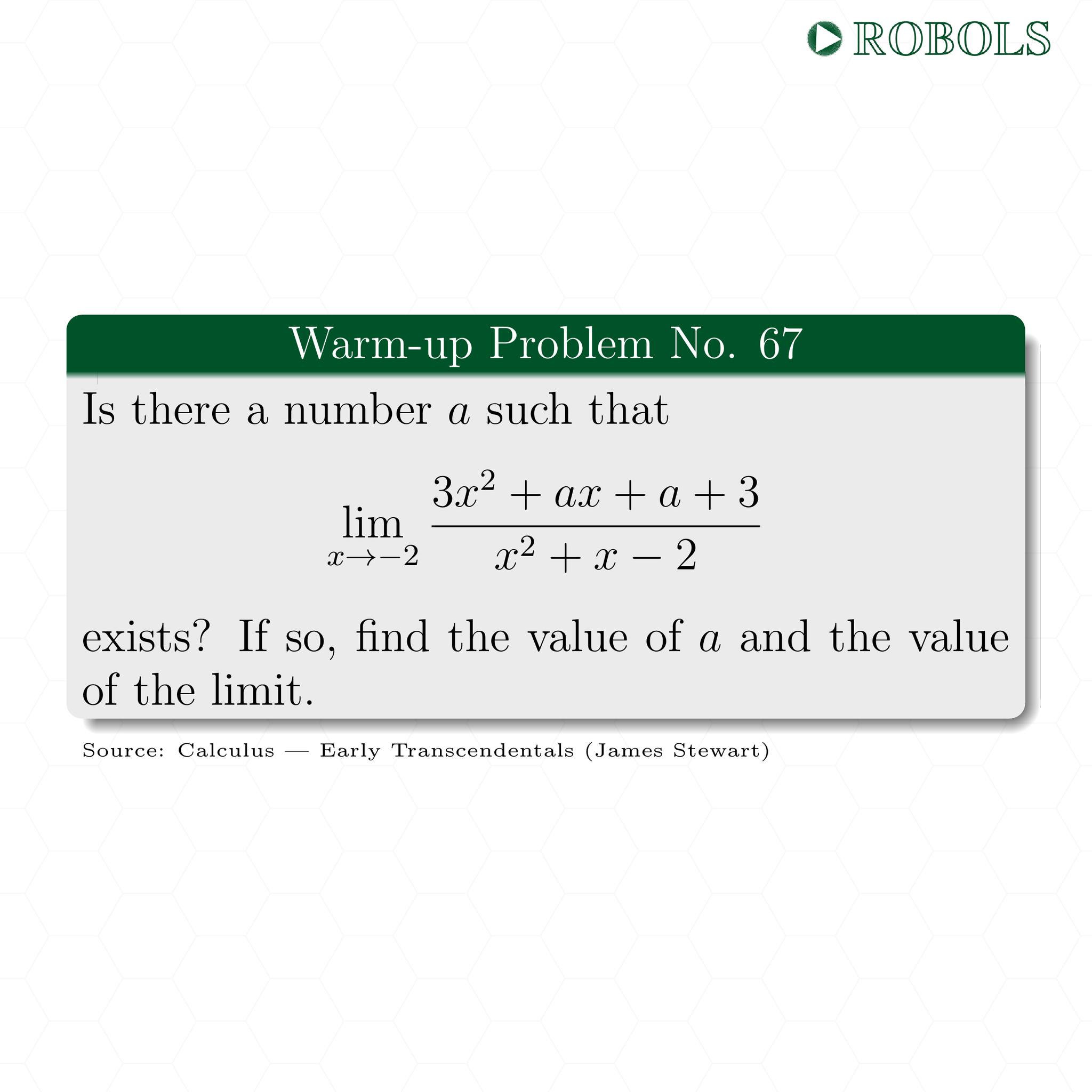 Robols Math - Warm-up Problem No. 67... | Facebook