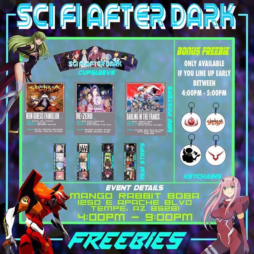 🌙 SCI-FI AFTER DARK ANIME CAFE... - Mango Rabbit Boba
