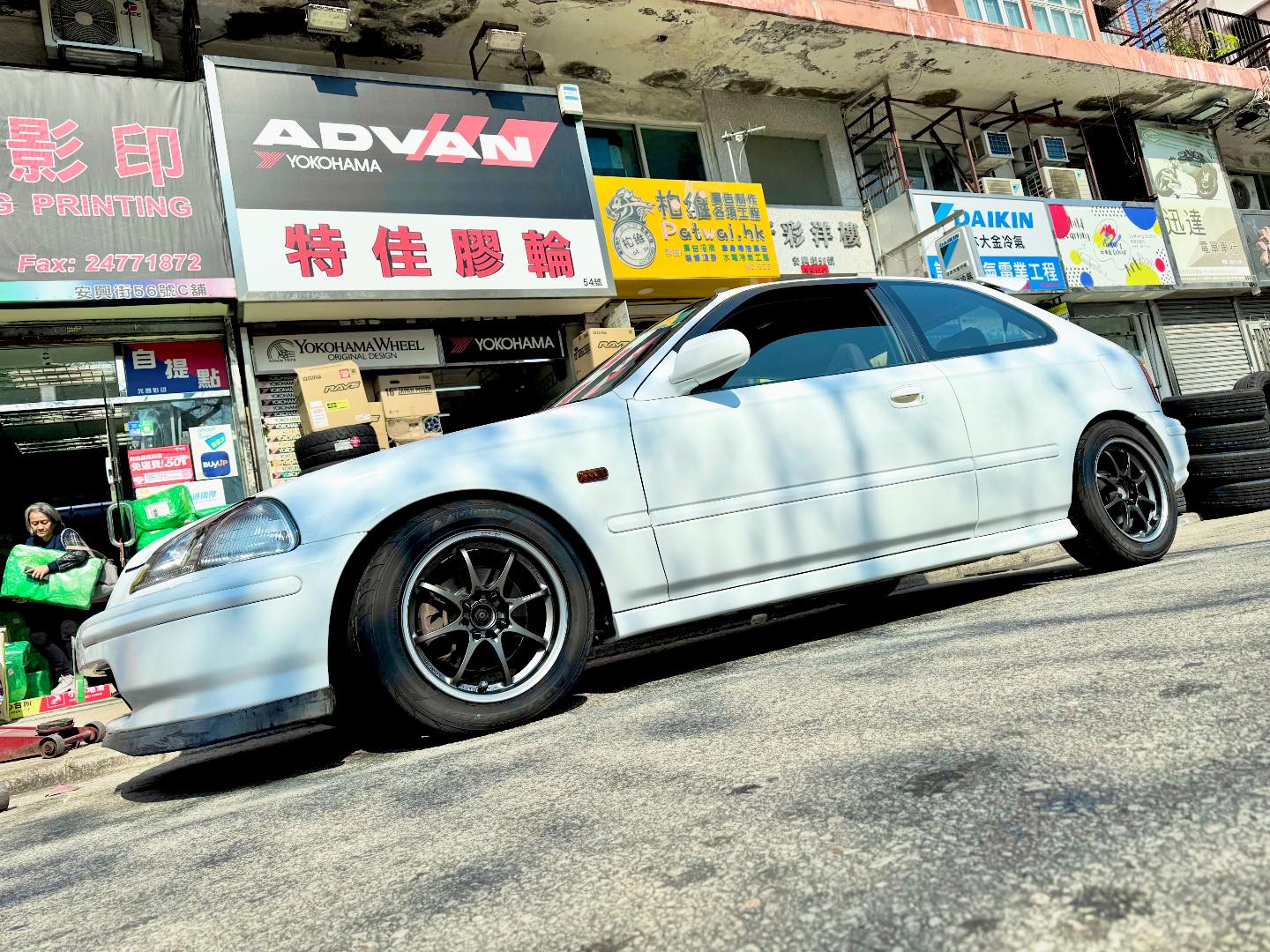 HONDA CIVIC EK Wheel — RAYS VOLK RACING CE28 CLUB RACER 15” DM