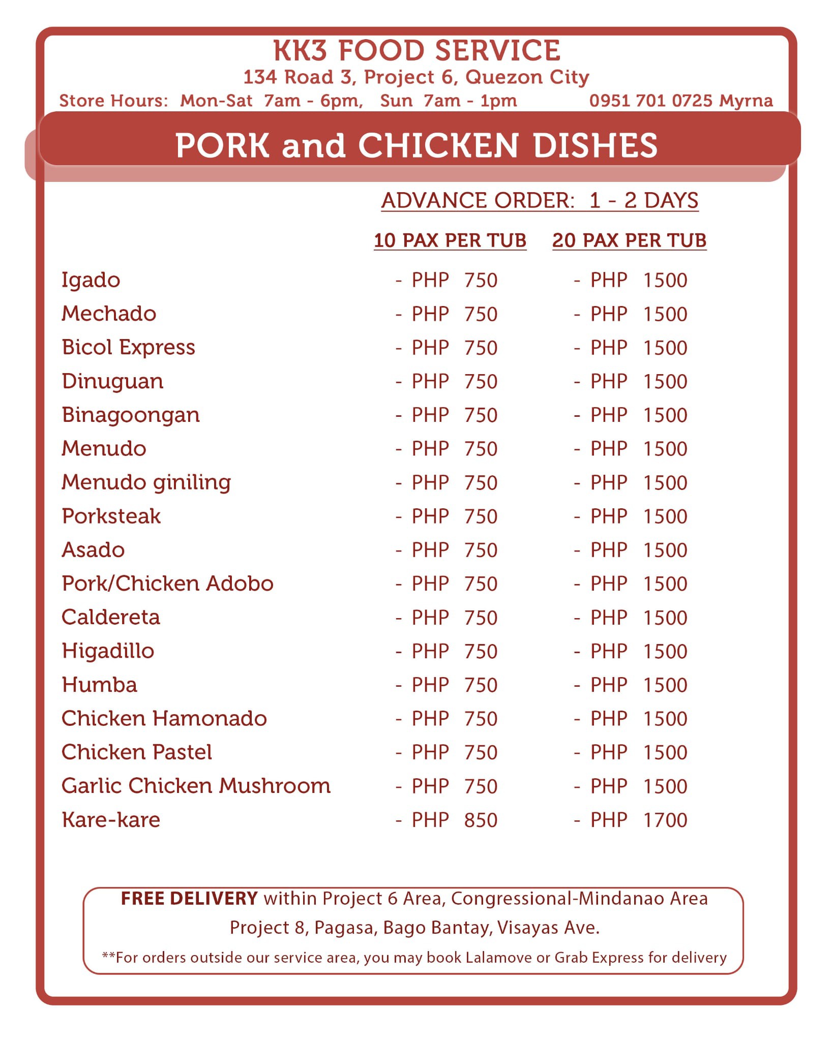 KK3 - food service | Quezon City