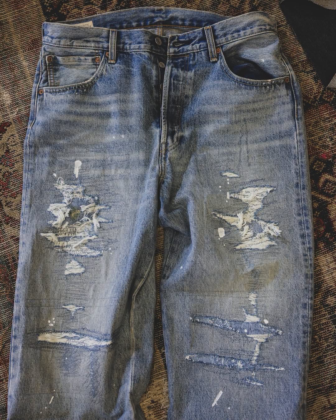 BEAMS JAPAN x Levis 501 Loose Crash & Repair Denim Will be