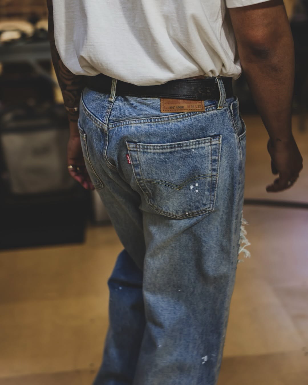 BEAMS JAPAN x Levis 501 Loose Crash & Repair Denim Will be