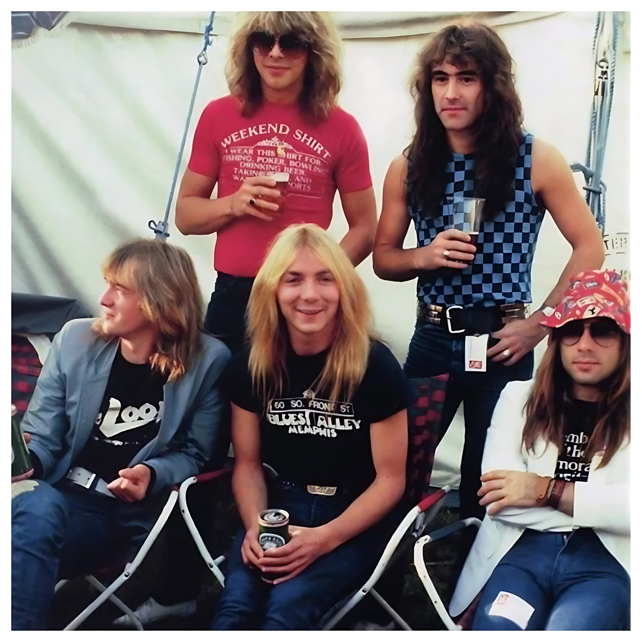IRON MAIDEN at Reading Rock Festival, 1982