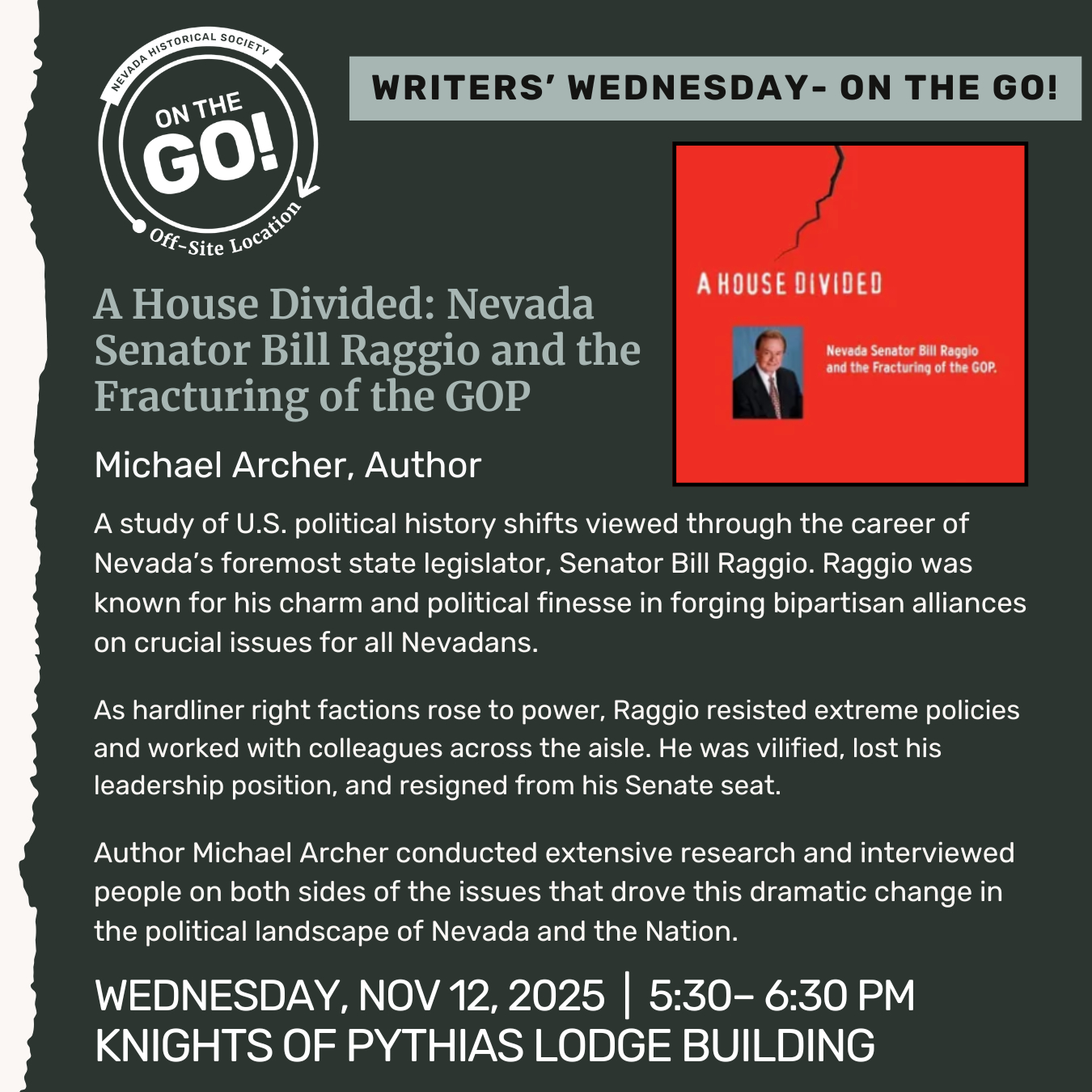 Mark your calendars for this... - Nevada Historical Society | Facebook