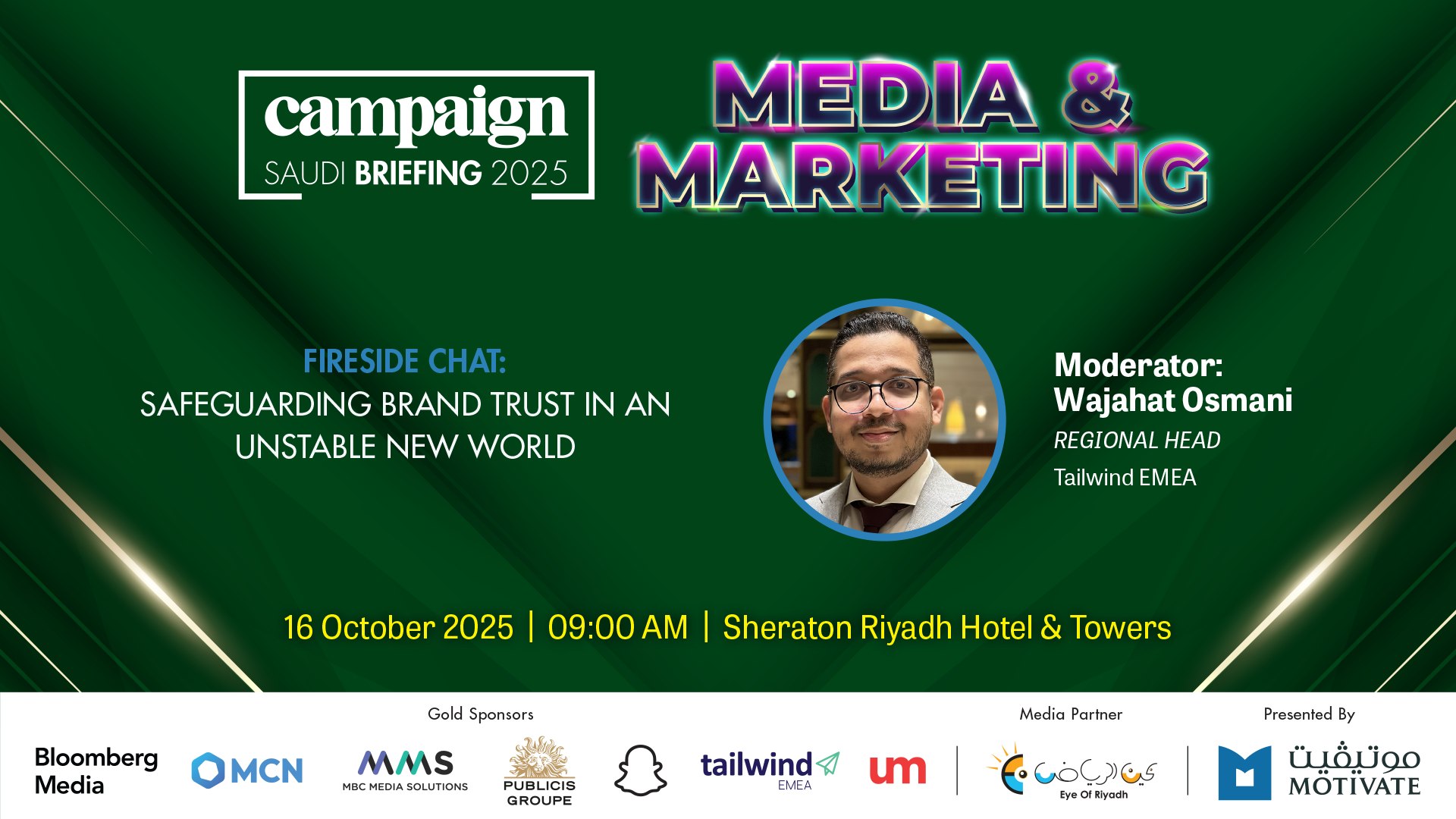 Meet moderator Wajahat Osmani,... - Campaign Middle East | Facebook
