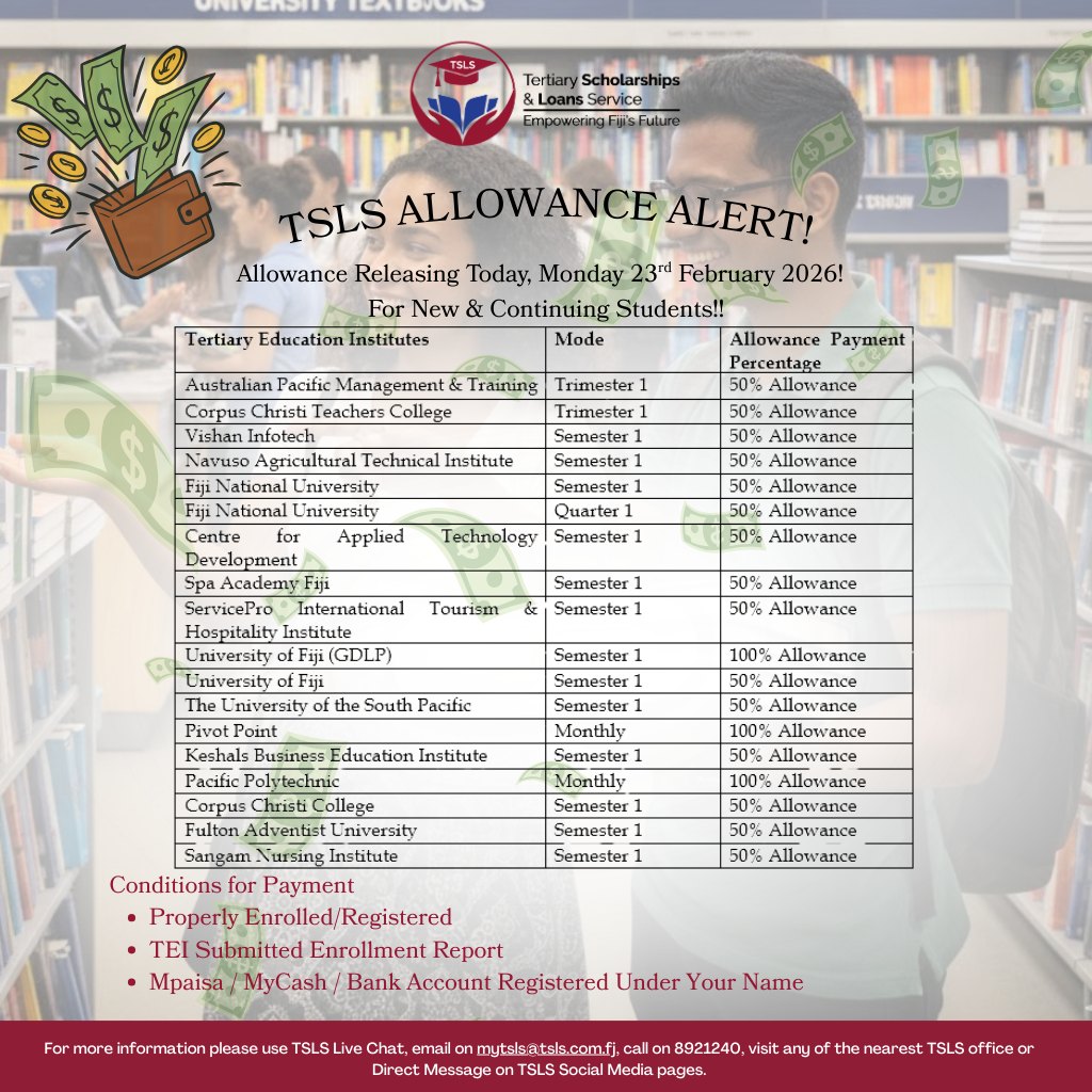 Student... - Tertiary Scholarships and Loans Service | Facebook