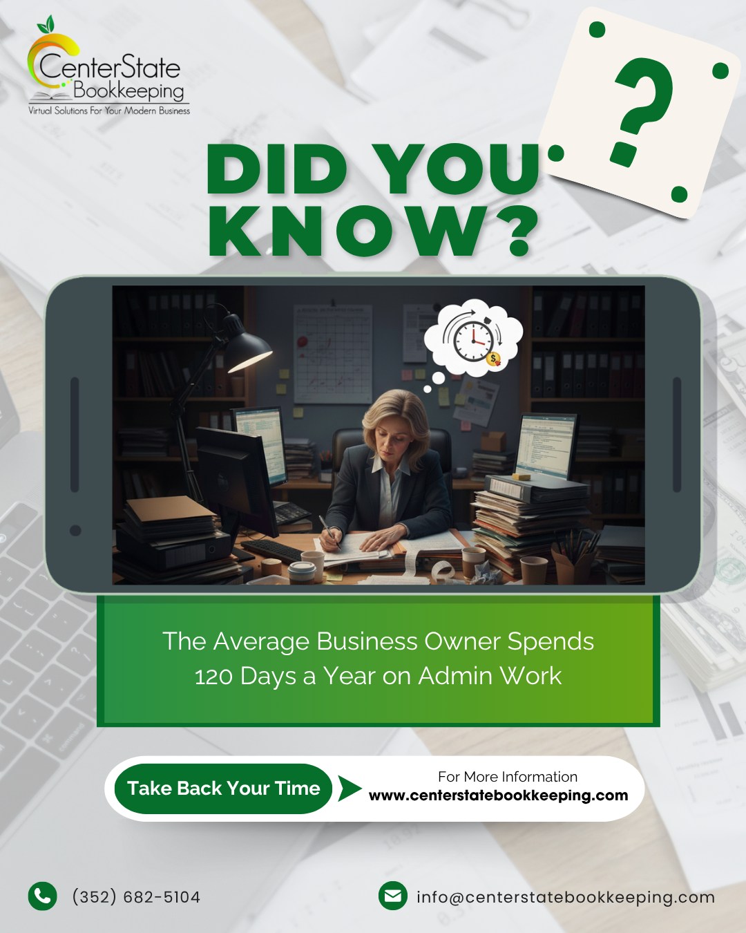 CenterState - The average business owner spends 120 days a year buried ...