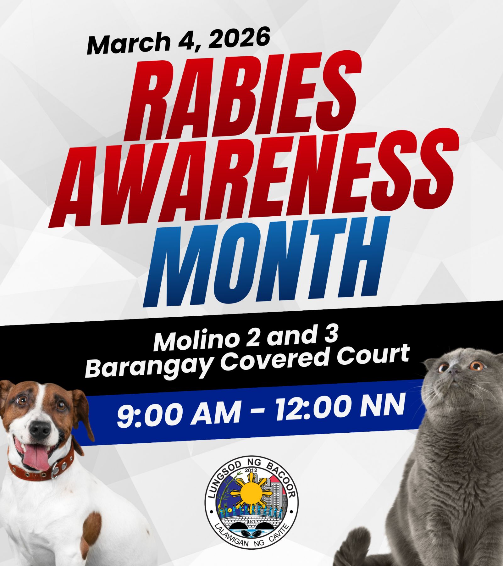City - Rabies Awareness Month 2026 Sa Bacoor, mahalaga ang kaligtasan ...