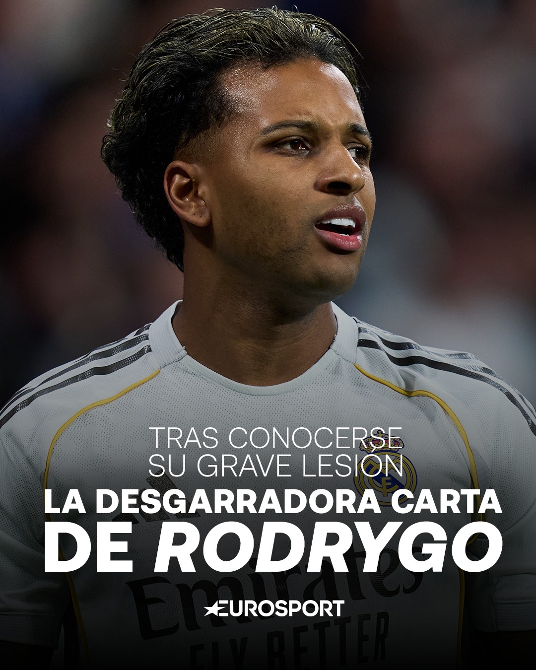 💔 El duro testimonio de Rodrygo Goes... - Eurosport España | Facebook